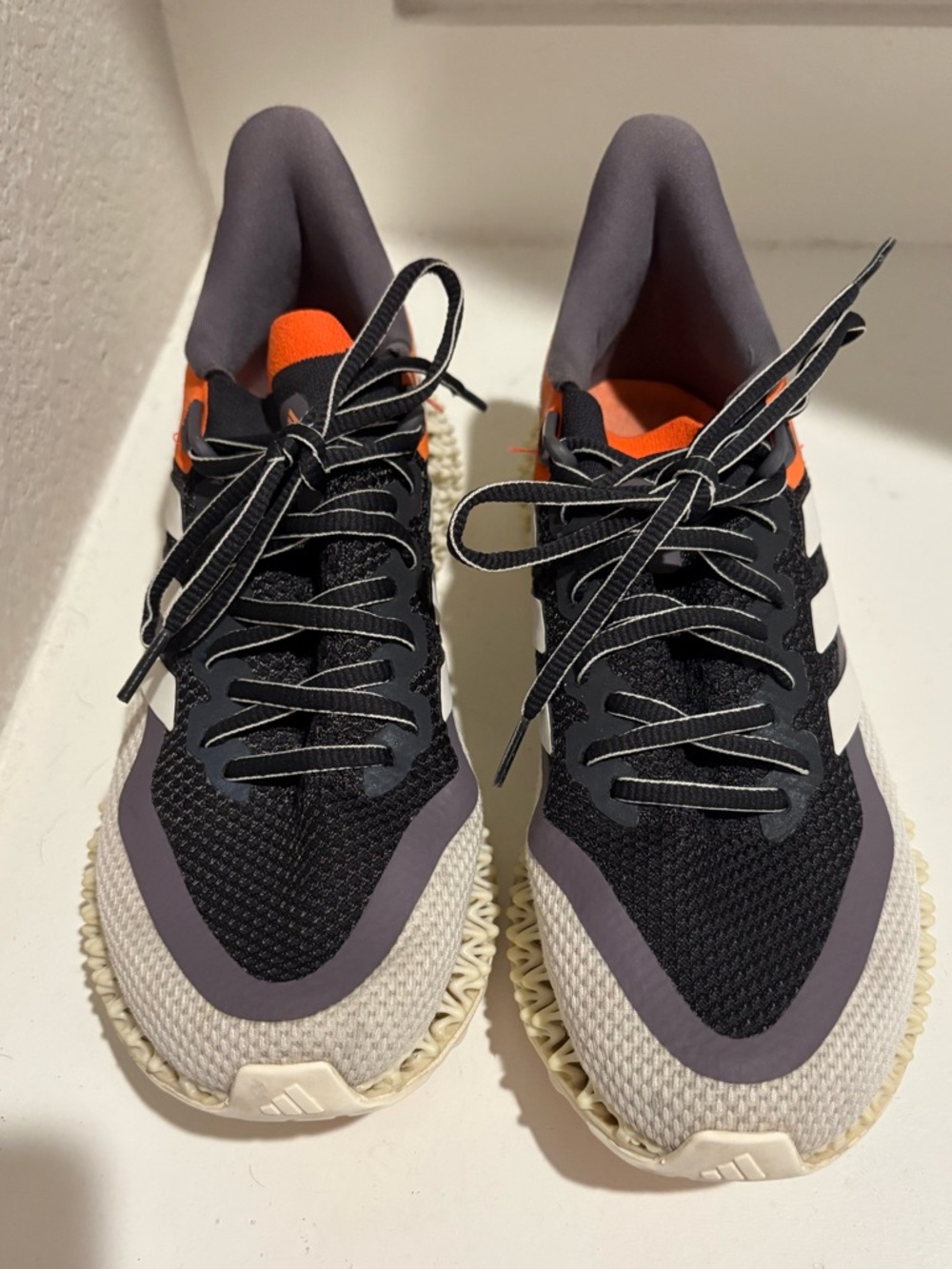 Adidas 4DFWD 2 Carbon Orange Grey Black White Running Shoes GX9250 Mens 8